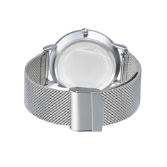 Reloj de pulsera de plata para hombres para el día de Navidad