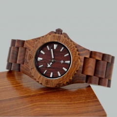 Reloj de pulsera de madera del cuarzo de la voga del nuevo estilo