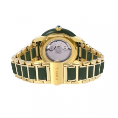 Reloj mecánico de calidad superior de encargo del jade del hombre caliente de la venta