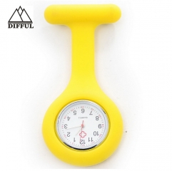 reloj del caso de la aleación del material del silicio del reloj de la enfermera conveniente más reloj de los colores