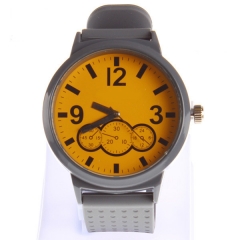 reloj de la correa del silicón del reloj de la caja de la aleación reloj grande de la venta de la alta calidad de la cara del reloj del reloj de la co