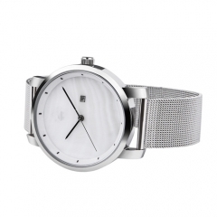 Reloj simple del cuarzo del hombre de la insignia de encargo del nuevo estilo